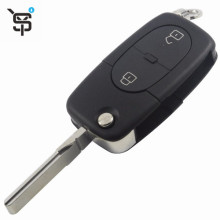 Top Quality 2 Button Key Case Folding Remote Car Key Shell Replacement For Audi  YS200507
